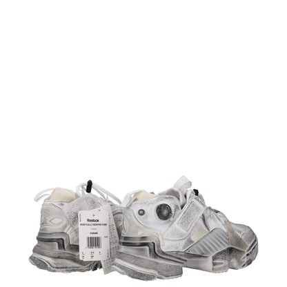 REEBOK X VETEMENTS Womens Trainers White Leather Low Top Lace Up UK 5 RRP 300 — View 9