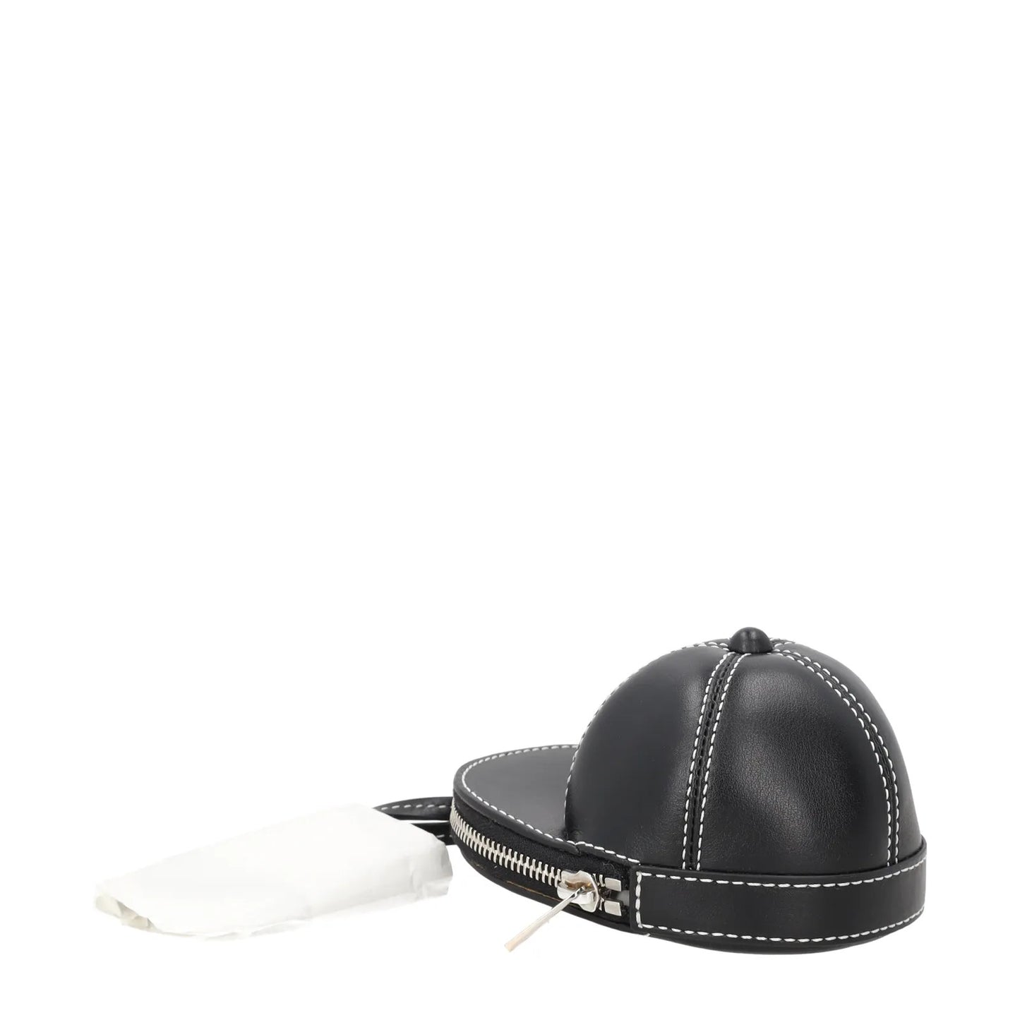 J.W. ANDERSON Womens Nano Cap Crossbody Bag Leather Black Size S RRP 295 — View 3