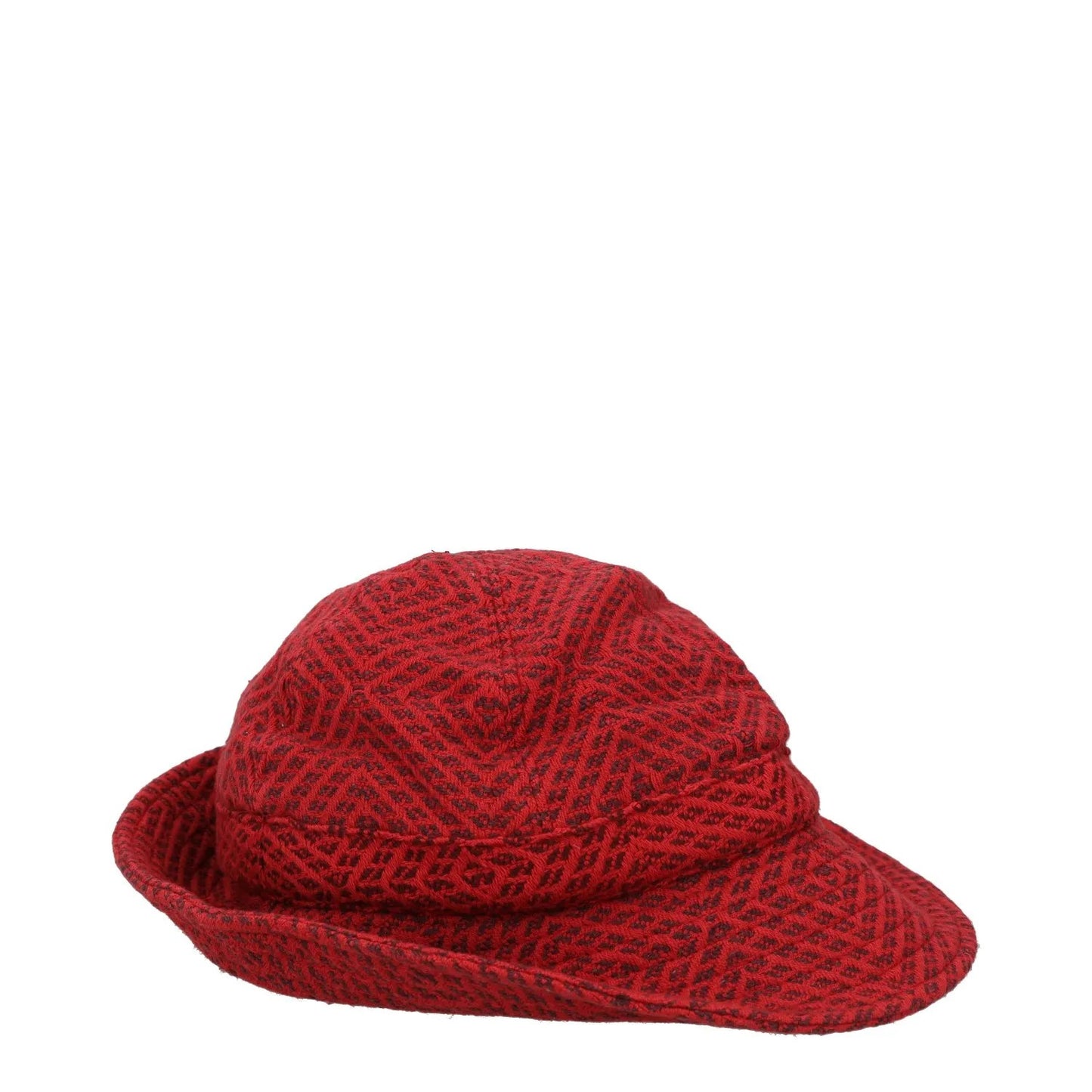 MARINE SERRE Womens Hat Red Cotton Geometric Design Logo One Size RRP 450 — View 5
