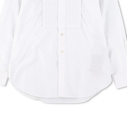 SAINT LAURENT Womens Top Shirt Long Sleeve Collared Button Up White 34 RRP 645 — View 3