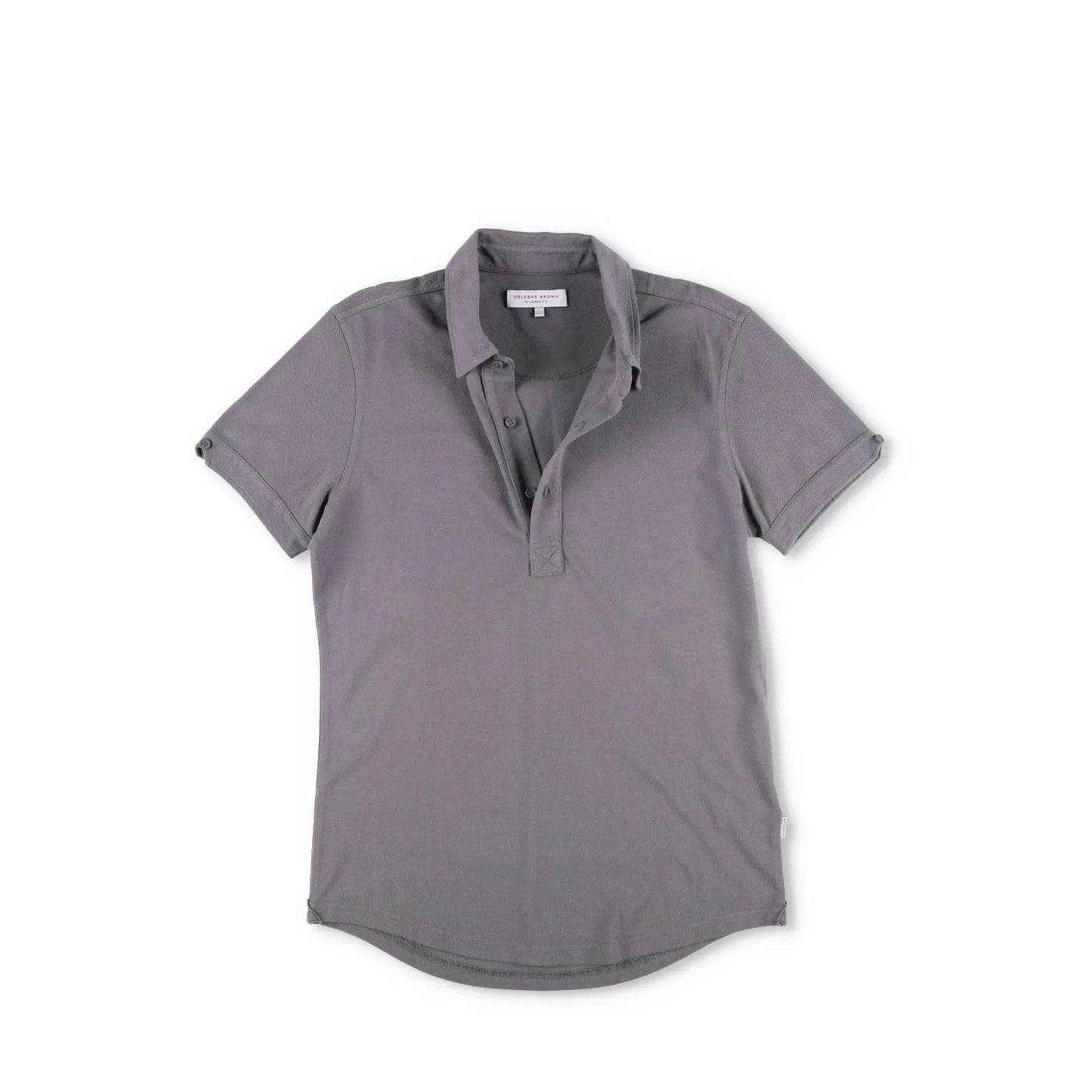 ORLEBAR BROWN Mens Polo Shirt Short Sleeve Collared Grey Cotton Size L RRP 275 — View 6