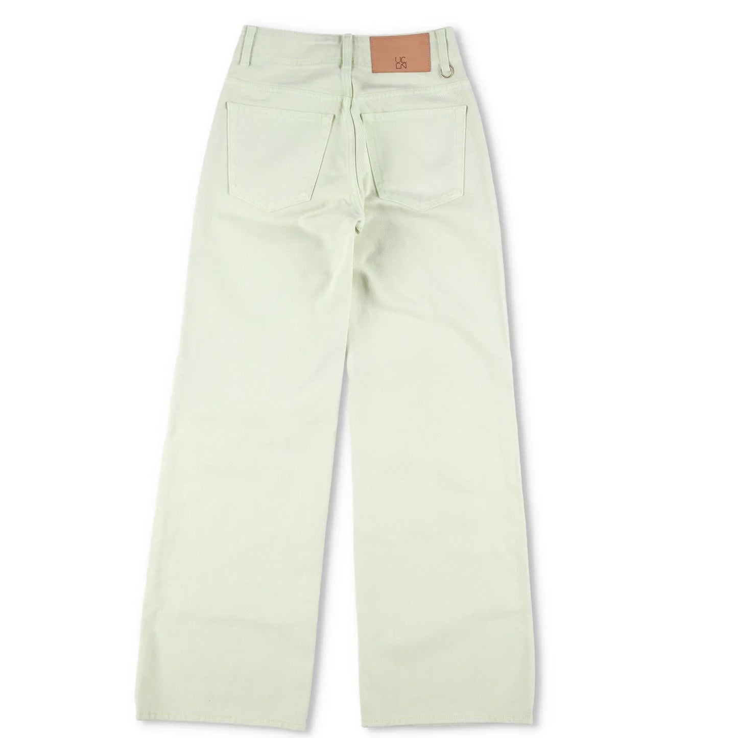 ULLA JOHNSON Womens Elodie Denim Jeans Straight Leg Pistachio Green 23 RRP 435 — View 4