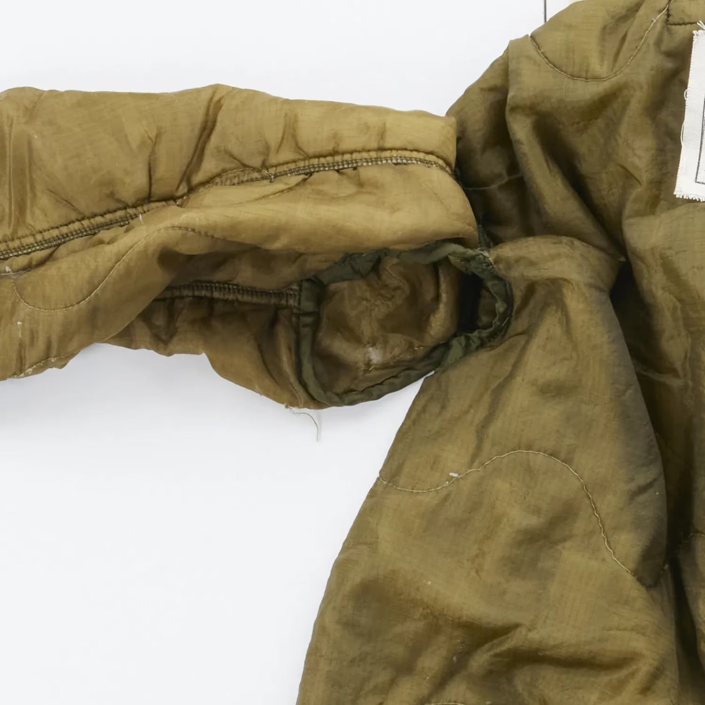 R13 Womens Refurbished Liner Jacket With Shearling Collar Green Quilted S RRP750 — View 6