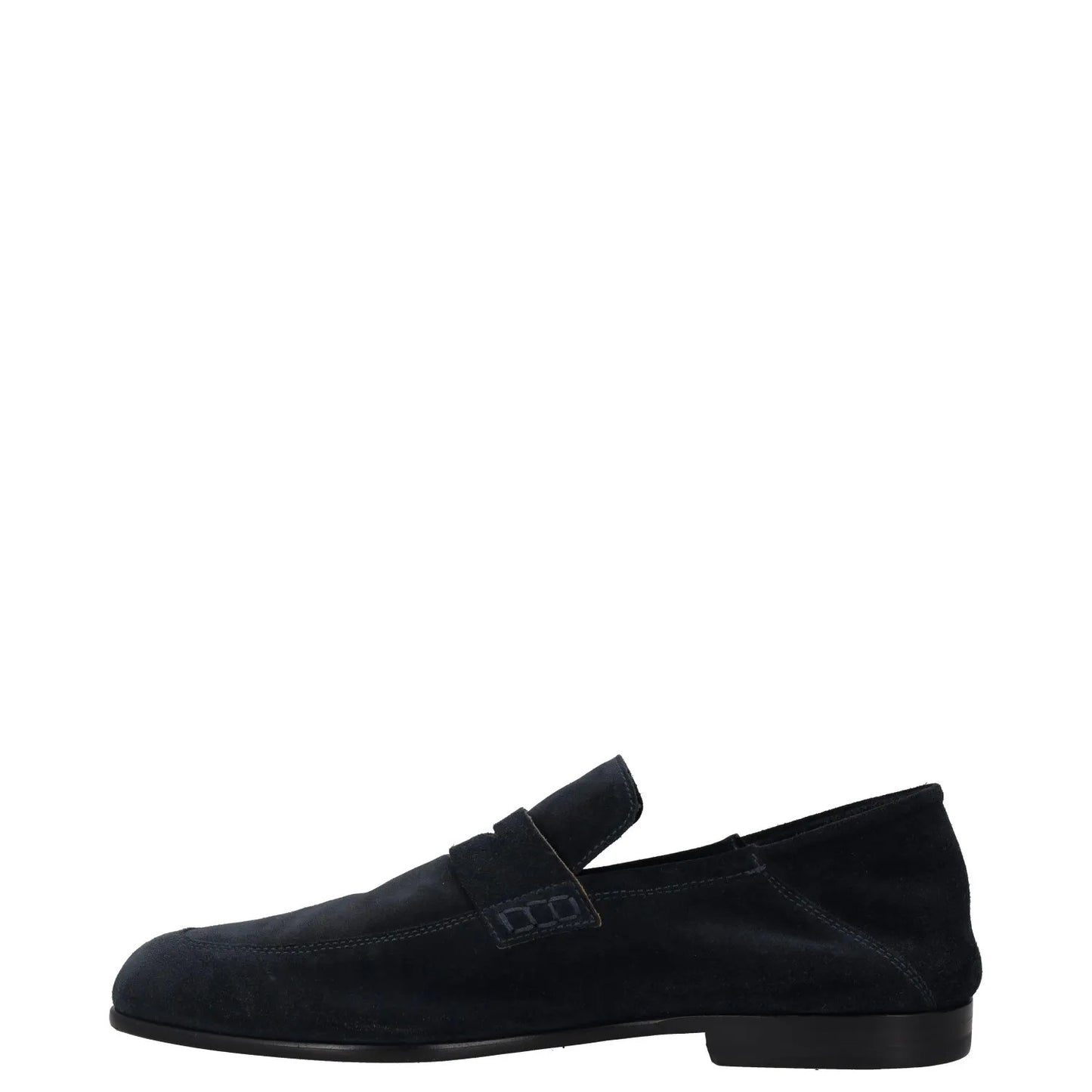 HARRYS Mens Dress Loafers Blue Suede Leather Slip On Elegant UK 8 RRP 250 — View 4