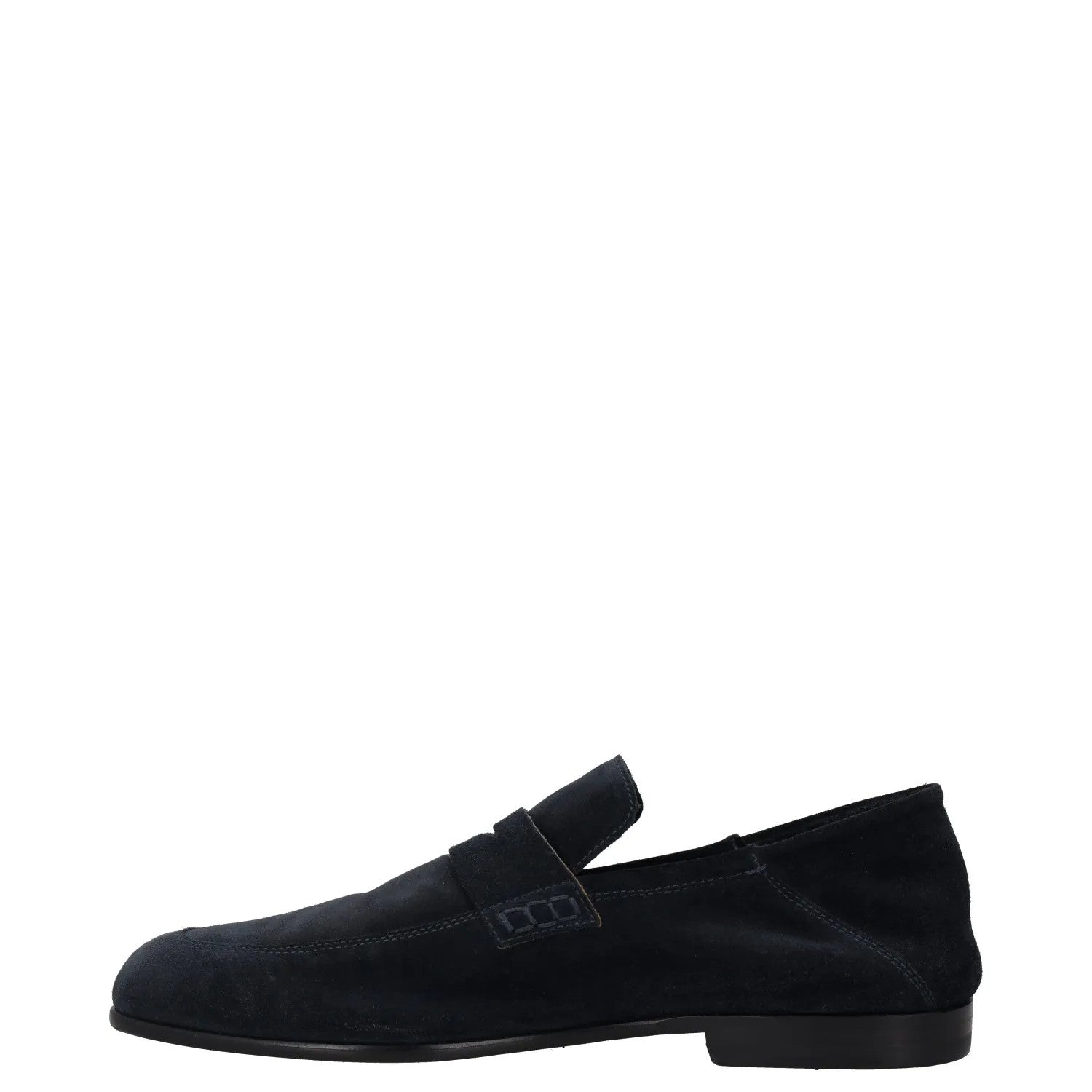 HARRYS Mens Dress Loafers Blue Suede Leather Slip On Elegant UK 8 RRP 250 — View 4
