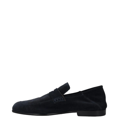 HARRYS Mens Dress Loafers Blue Suede Leather Slip On Elegant UK 8 RRP 250 — View 4