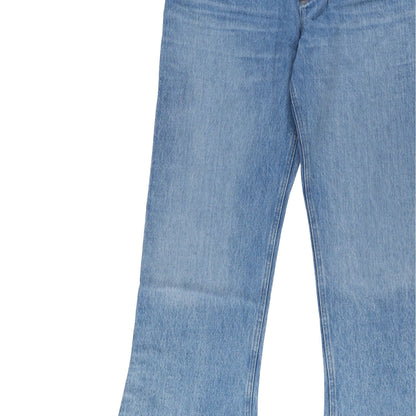 AARON ESH Mens Puddle Jean Blue Wash Flared Relaxed Fit High Rise Size 36 RRP403 — View 2