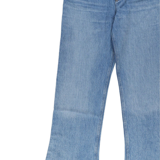 AARON ESH Mens Puddle Jean Blue Wash Flared Relaxed Fit High Rise Size 36 RRP403 — View 2