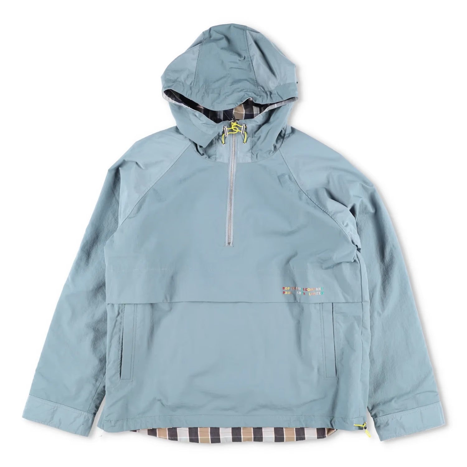 POP TRADING COMPANY X Paul Smith Mens Reversible Pop Over Cagoule Blue XS RRP750