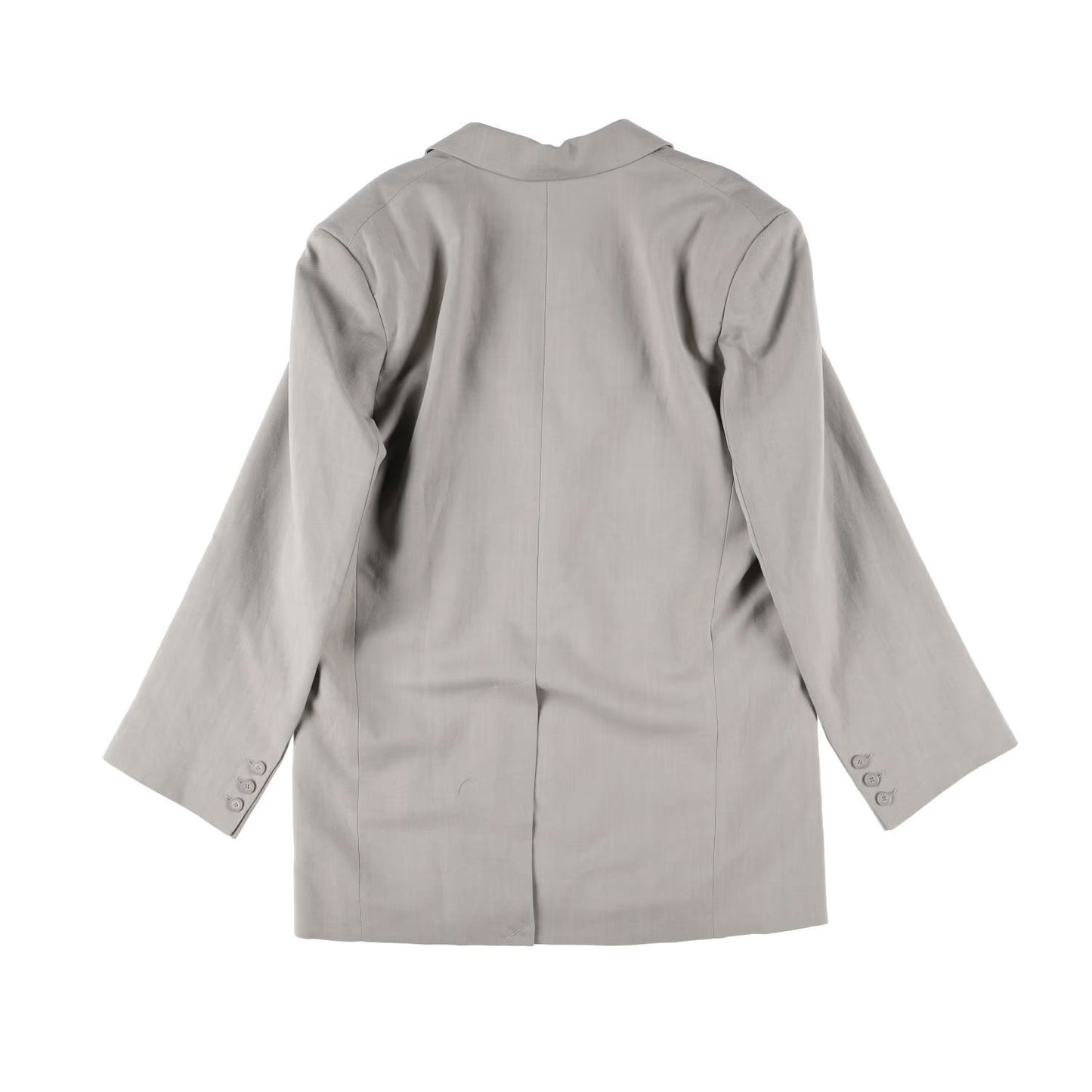 FRANKIE SHOP Womens Aiden Single Breasted Blazer Linen Sage Size S RRP 350 — View 11