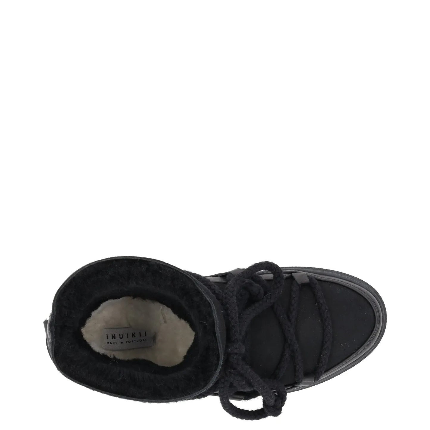 INUIKII Womens Snow Boots Rubber Sole Suede Shearling Lined Black EU 36 RRP 226 — View 7