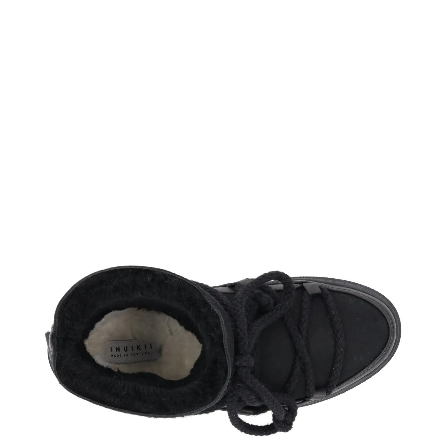 INUIKII Womens Snow Boots Rubber Sole Suede Shearling Lined Black EU 36 RRP 226 — View 7