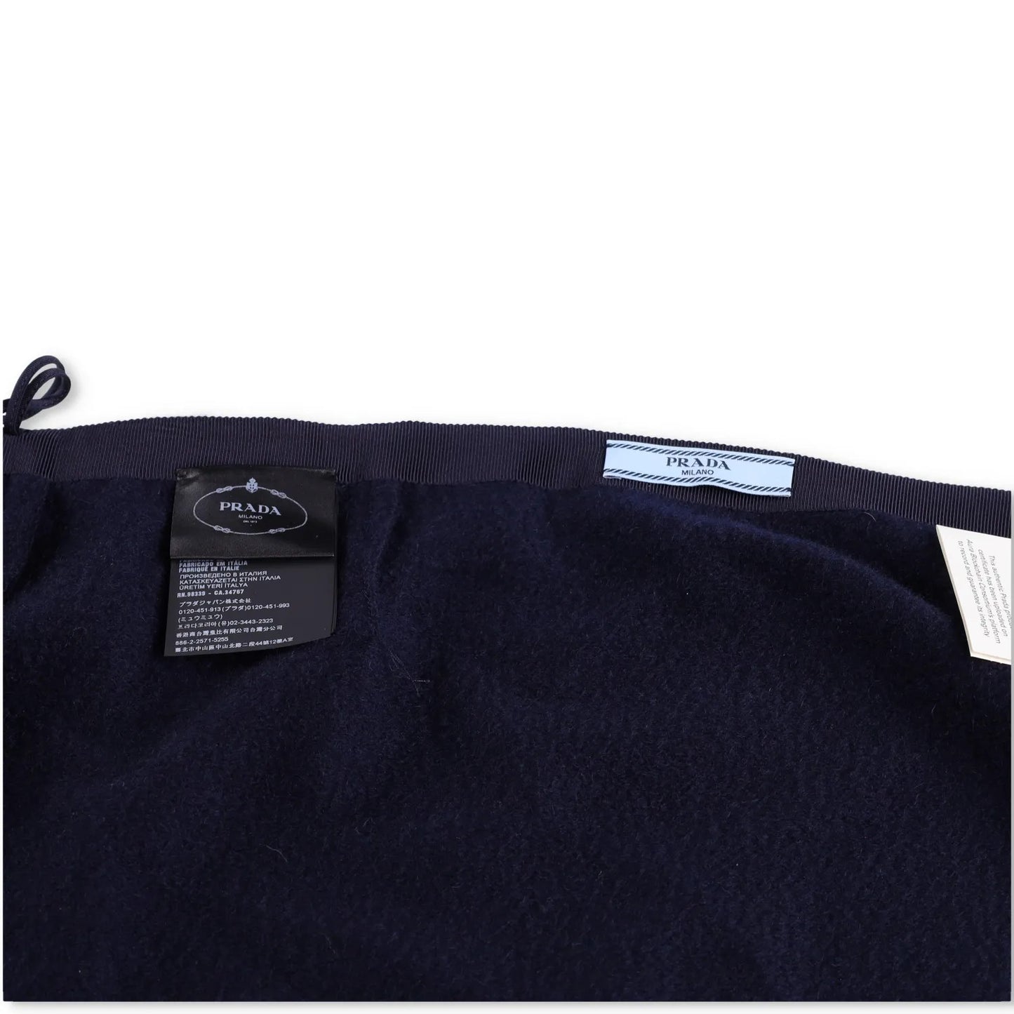 PRADA Womens Mini Skirts Cashmere Knit Navy Blue Short Elegant Size 46 RRP 945 — View 6