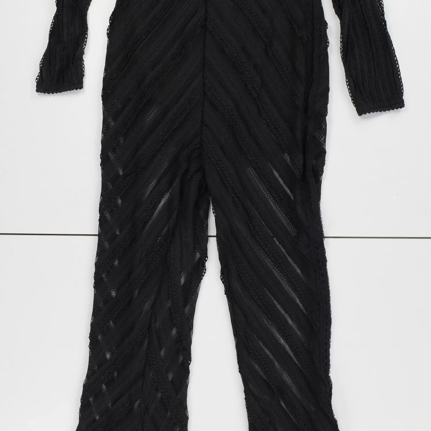CHARO RUIZ IBIZA Womens Jumpsuit Off Shoulder Long Sleeve Black Size M RRP 425 — View 5