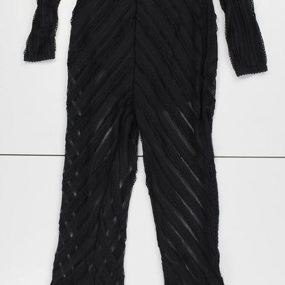 CHARO RUIZ IBIZA Womens Jumpsuit Off Shoulder Long Sleeve Black Size M RRP 425 — View 5