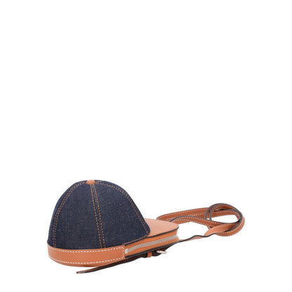 JW ANDERSON Leather Mini Nano Bag Coin Purse Handbag Denim RRP360 — View 5