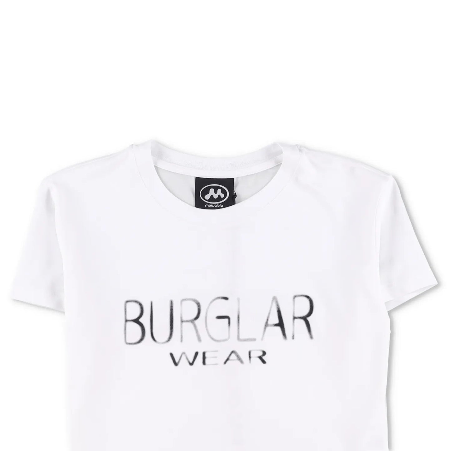 MOWALOLA Womens T-Shirt Short Sleeve Crew Neck Thin Burglar Wear White S RRP 135 — View 3