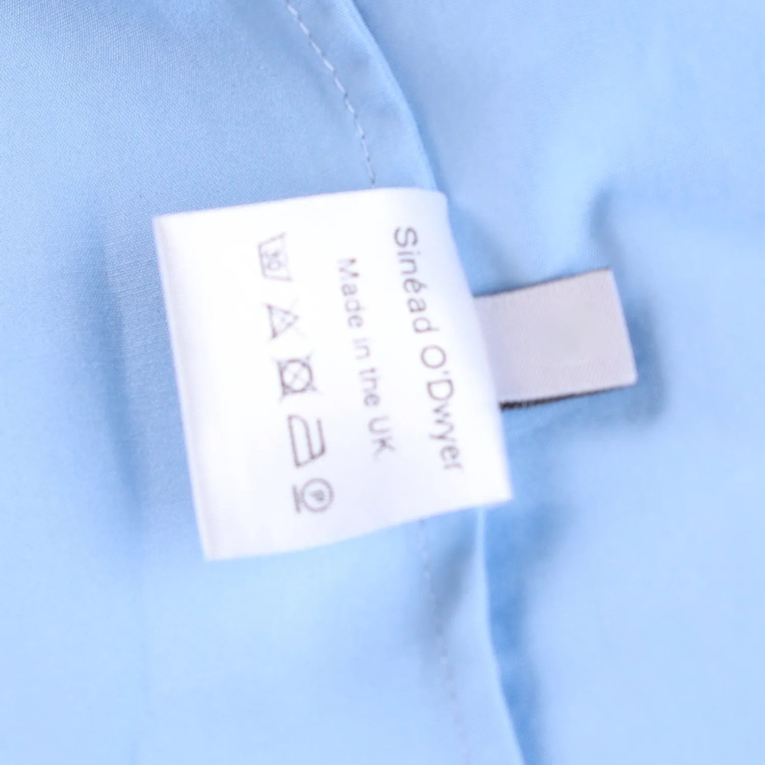 SINEAD O'DWYER Womens Pyjama Shirt Blue Button-Up Cotton Buckle Toggle 12 RRP755 — View 9