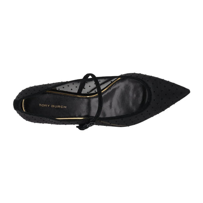 TORY BURCH Black Mesh Mary Jane Flats Comfort Double Buckle US6.5 RRP323 — View 7