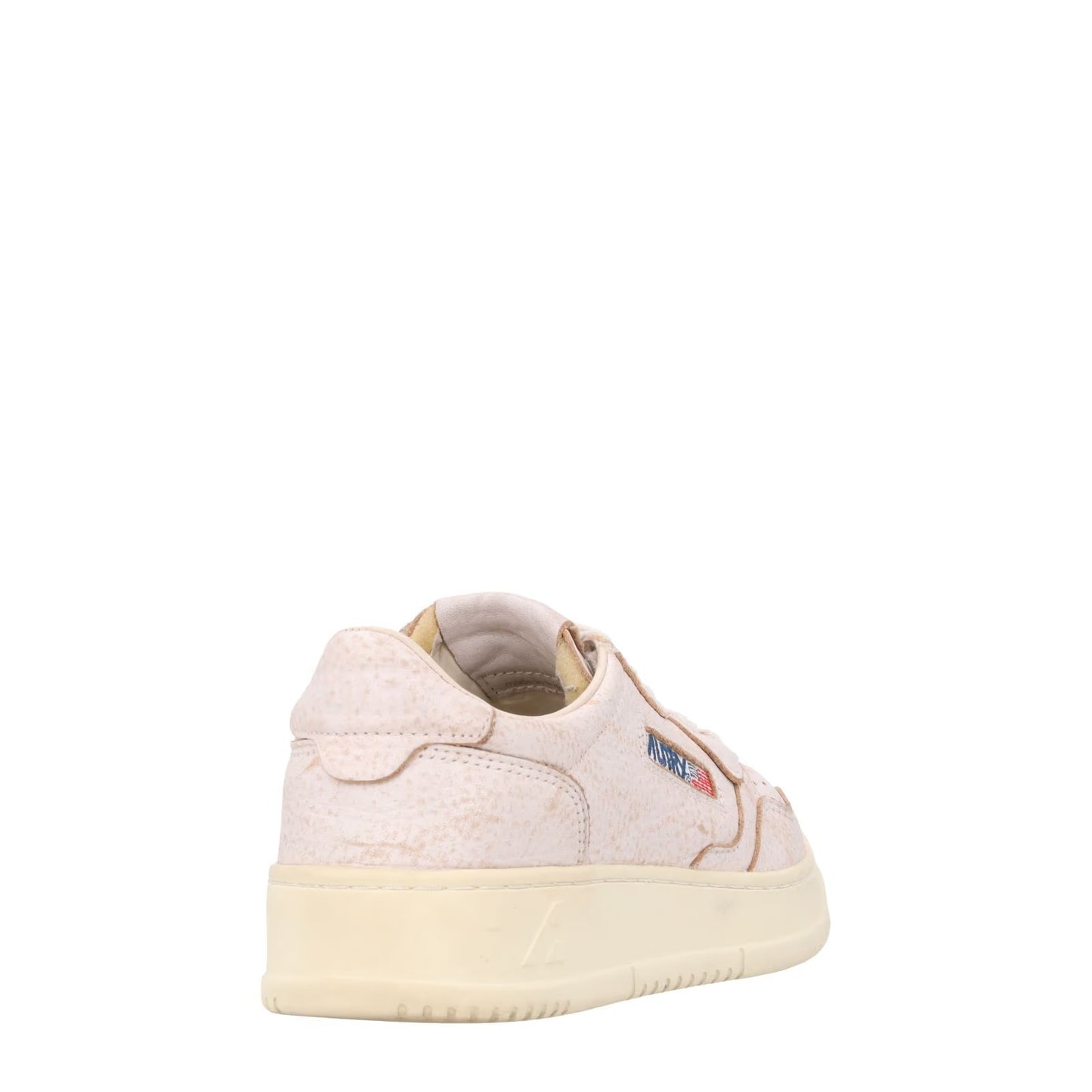 AUTRY Womens Medalist  Bicolour Pink Beige Leather Low Top Sneaker EU 35 RRP 215 — View 6