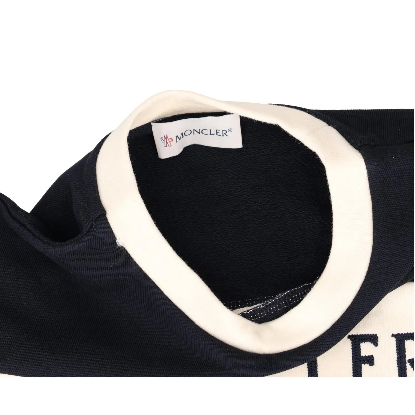 MONCLER KIDS Girls Dress Navy Mini Blue Cotton Short Sleeve Crew 4 Years RRP 248 — View 7