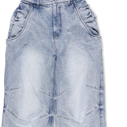 WE11 DONE Womens Sky Wire Detail Denim Pants Relaxed Fit High Rise Blue M RRP795 — View 5