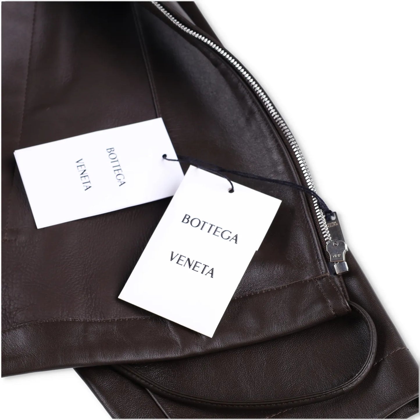 BOTTEGA VENETA Womens Blouson Medium Weight Nappa Coat Jacket Green L RRP 3882 — View 9