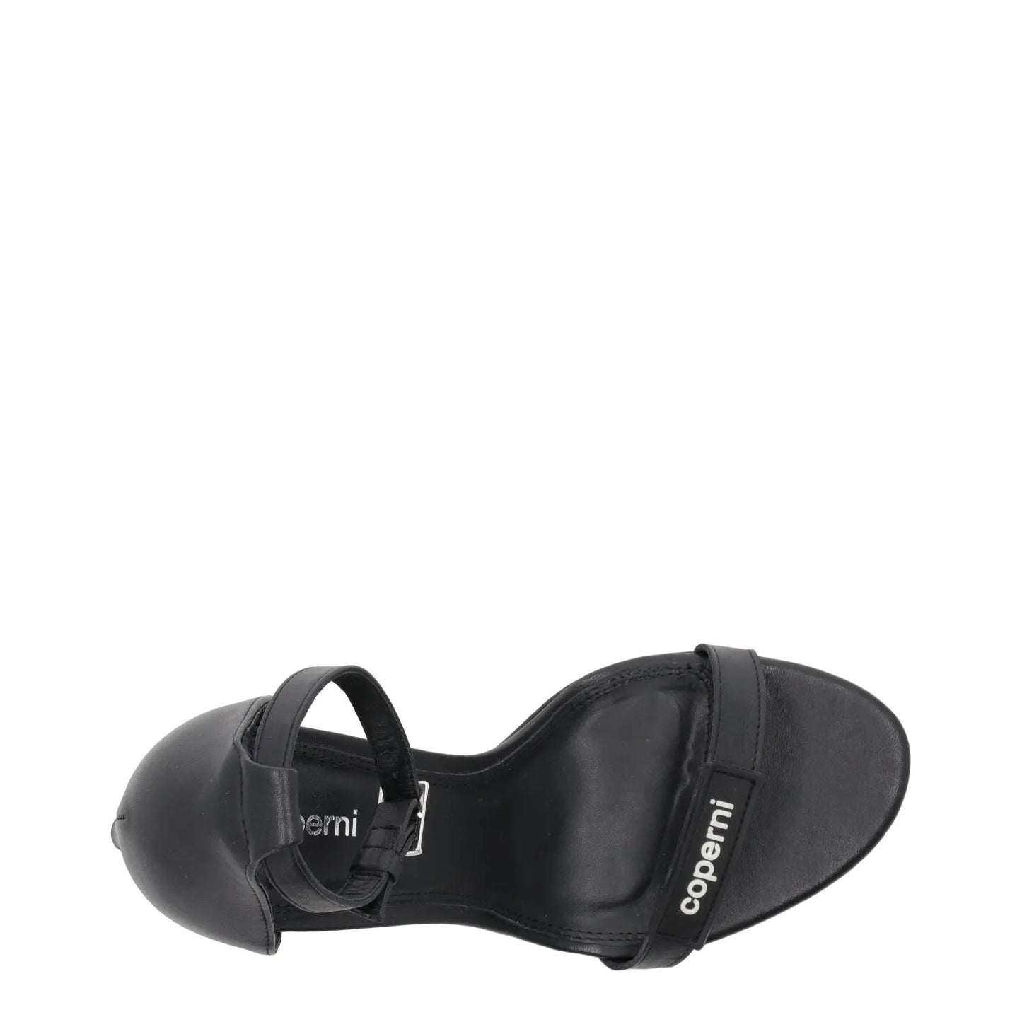 COPERNI Womens Skinny Strap Logo Sandals Leather Formal Heeled Black EU41 RRP450 — View 9