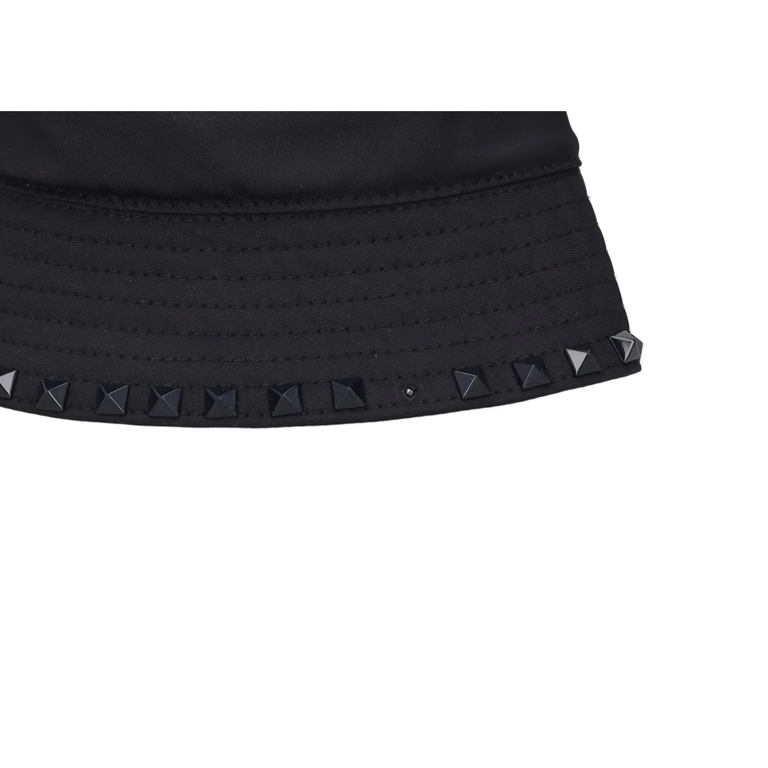 VALENTINO Mens Bucket Hat Black Rockstud Memory Techno Drill Size 58 RRP 540 — View 10