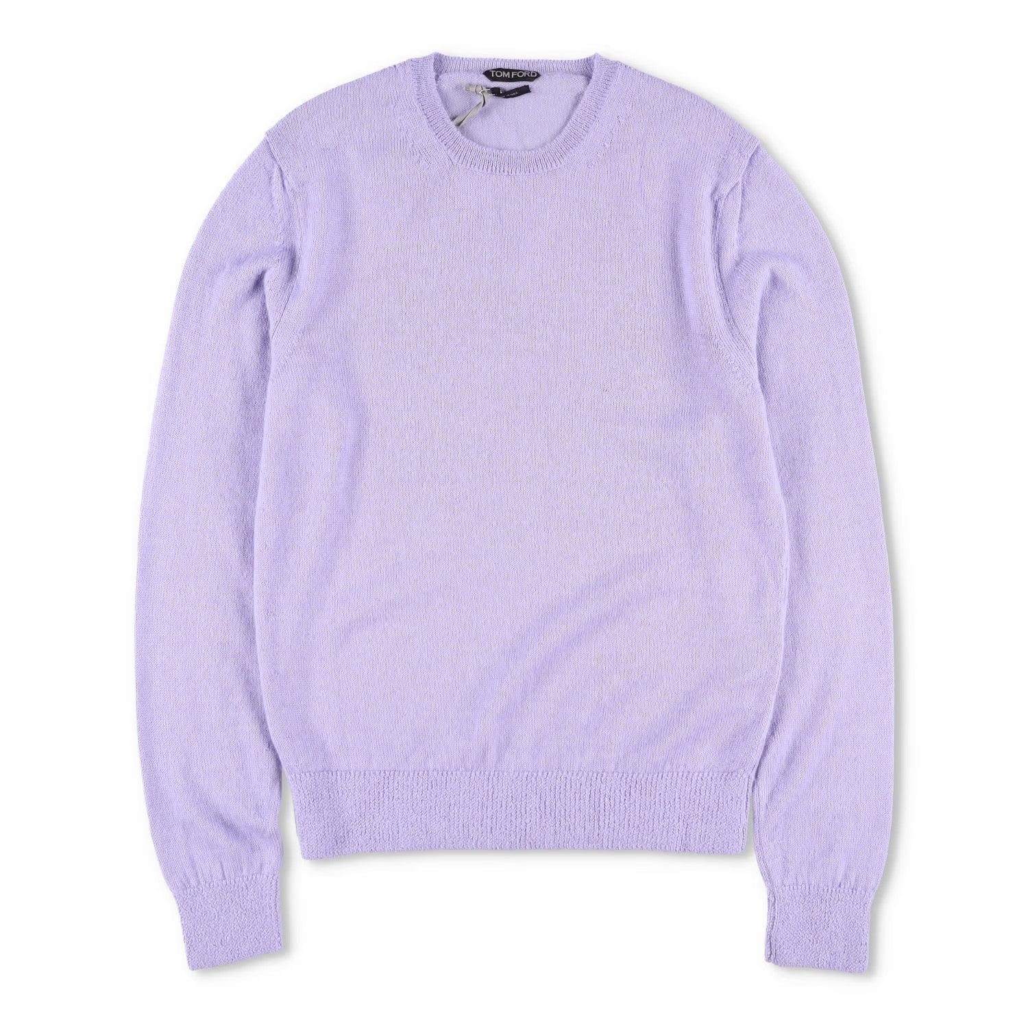 TOM FORD Mens Jumper Alpaca Silk Blend Purple Crew Neck Pullover Size 50 RRP1250