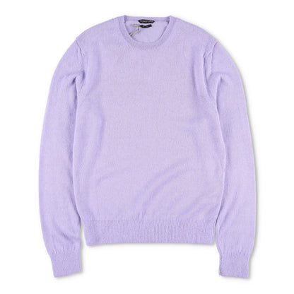TOM FORD Mens Jumper Alpaca Silk Blend Purple Crew Neck Pullover Size 50 RRP1250