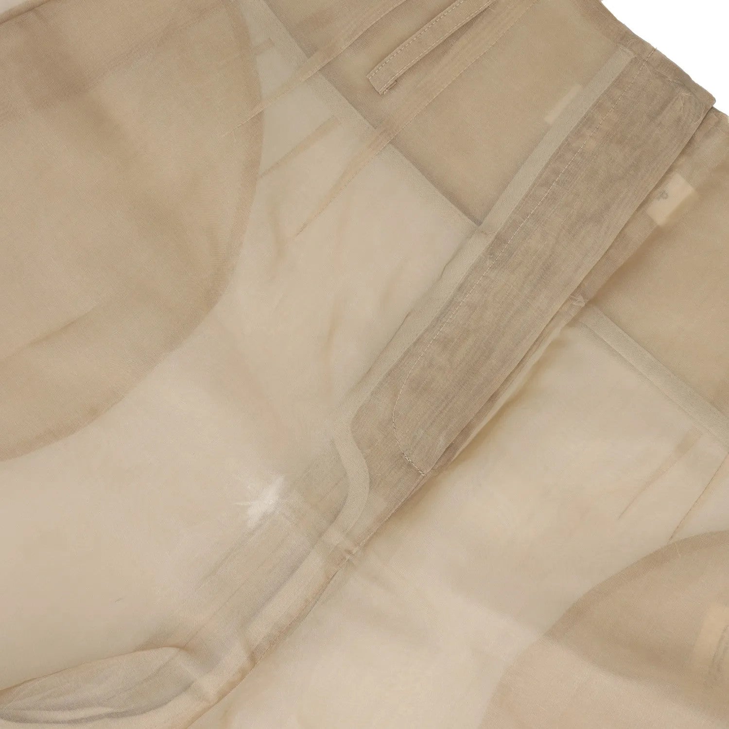 FRANKIE SHOP Womens Lise Tailored Shorts Sheer Neutrals Silk Blend XS RRP 136 — View 8