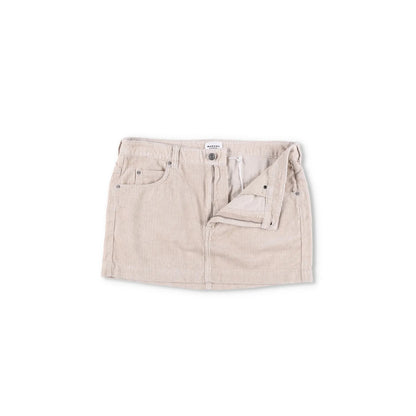 ISABEL MARANT ETOILE Womens Rania Mini Pencil Skirt Neutrals Corduroy 44 RRP 255 — View 5