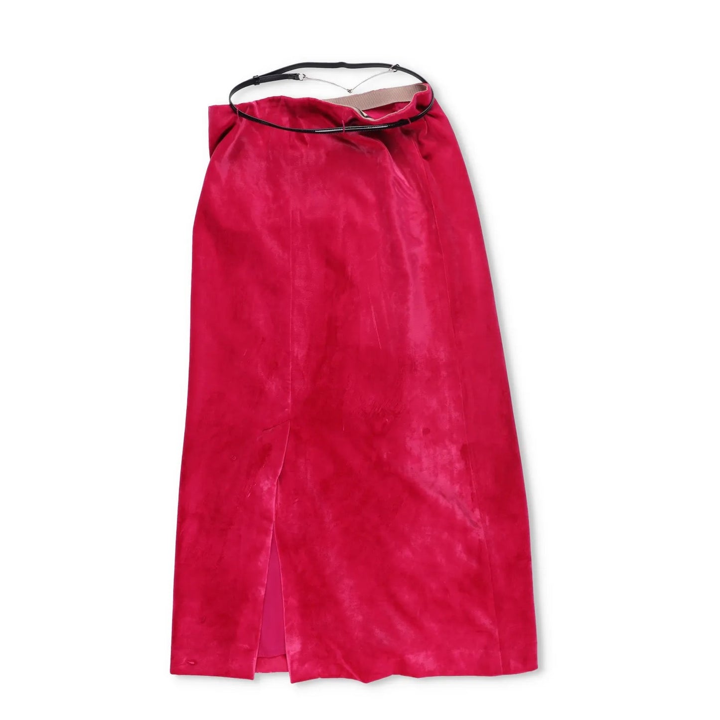 GUCCI Women Aline Maxi Skirt Mid Waist Aline A-Line Burgundy Red Size 40 RRP2100 — View 7