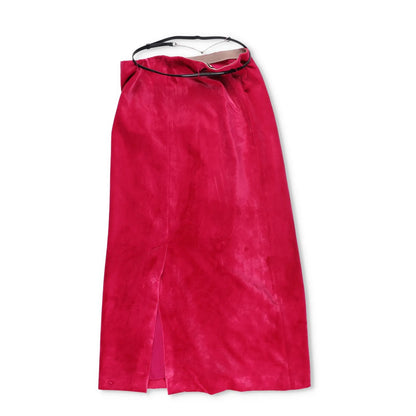 GUCCI Women Aline Maxi Skirt Mid Waist Aline A-Line Burgundy Red Size 40 RRP2100 — View 7