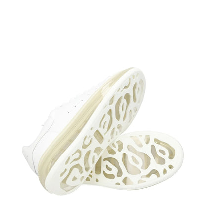 ALEXANDER MCQUEEN Womens White Leather Low Top See Through Sole UK 3 RRP 587 — View 8