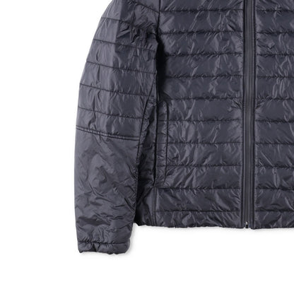 CANALI Mens Quilted Nylon Jacket Black Hooded Stand Up Collar Zip RRP 500 — View 3