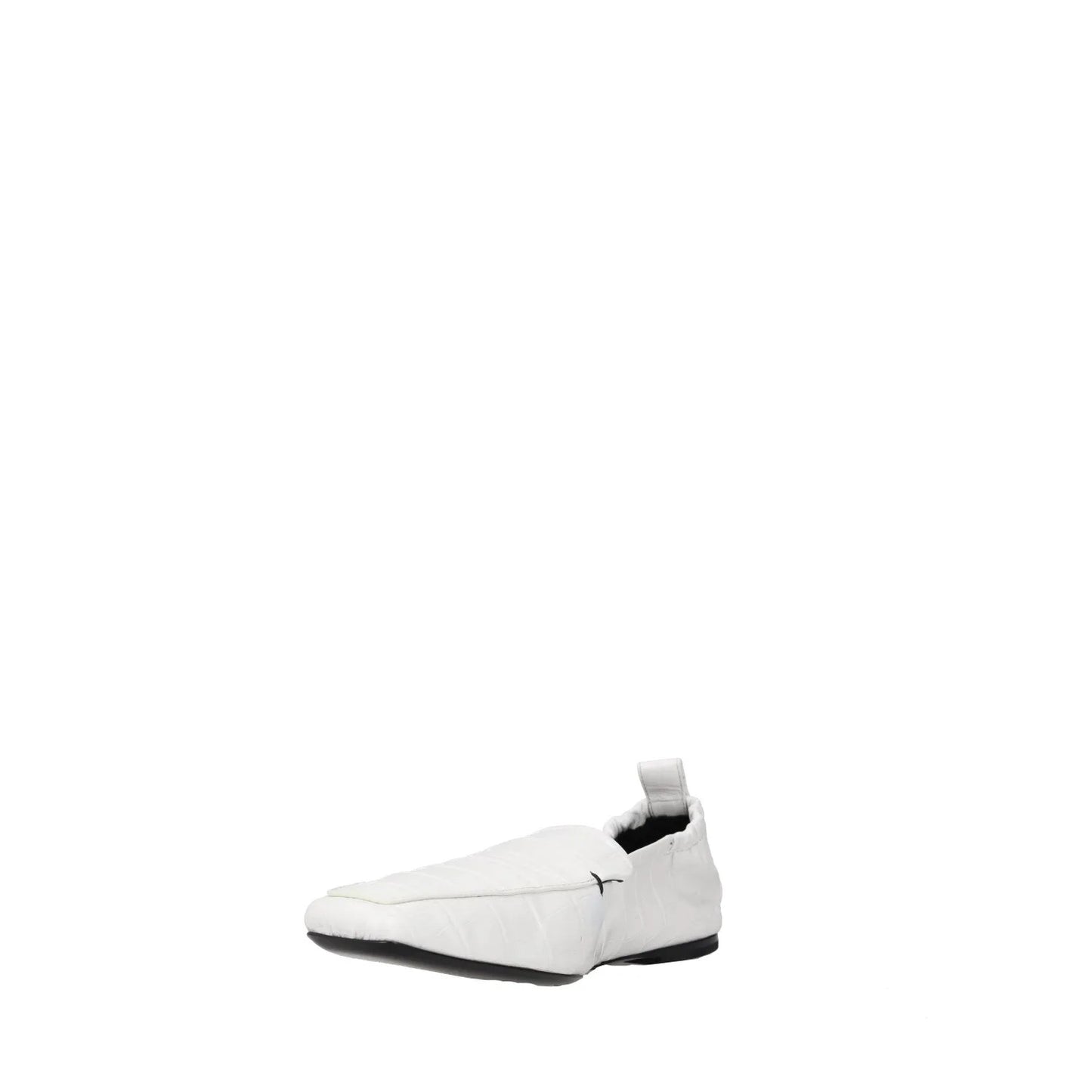 TOTEME Womens Flats White Leather Crocodile Texture Pointed Toe UK 6 RRP 385 — View 3