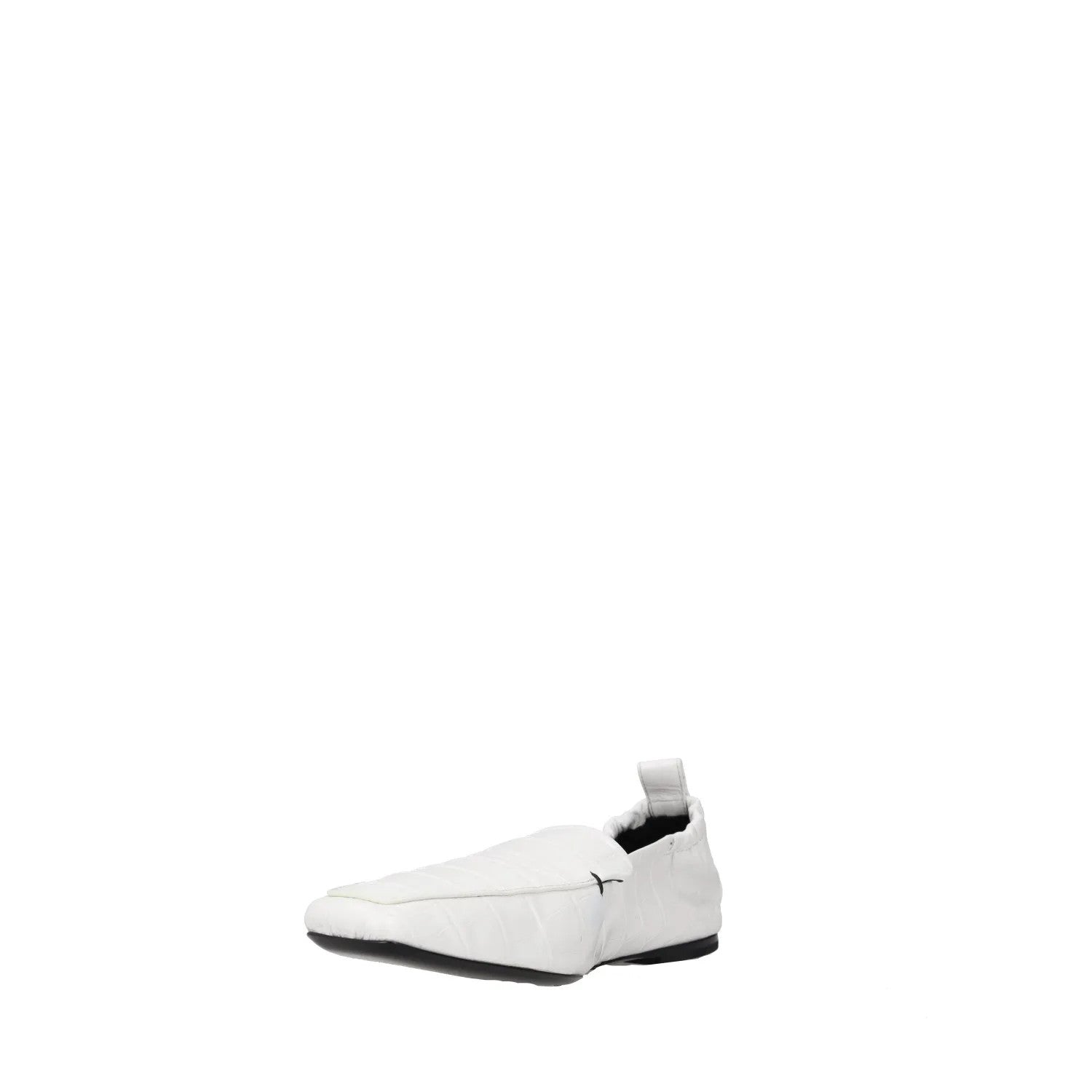 TOTEME Womens Flats White Leather Crocodile Texture Pointed Toe UK 6 RRP 385 — View 3