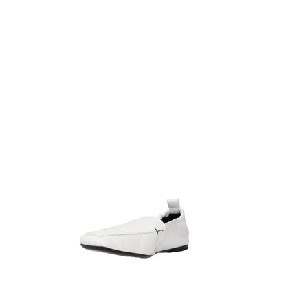 TOTEME Womens Flats White Leather Crocodile Texture Pointed Toe UK 6 RRP 385 — View 3