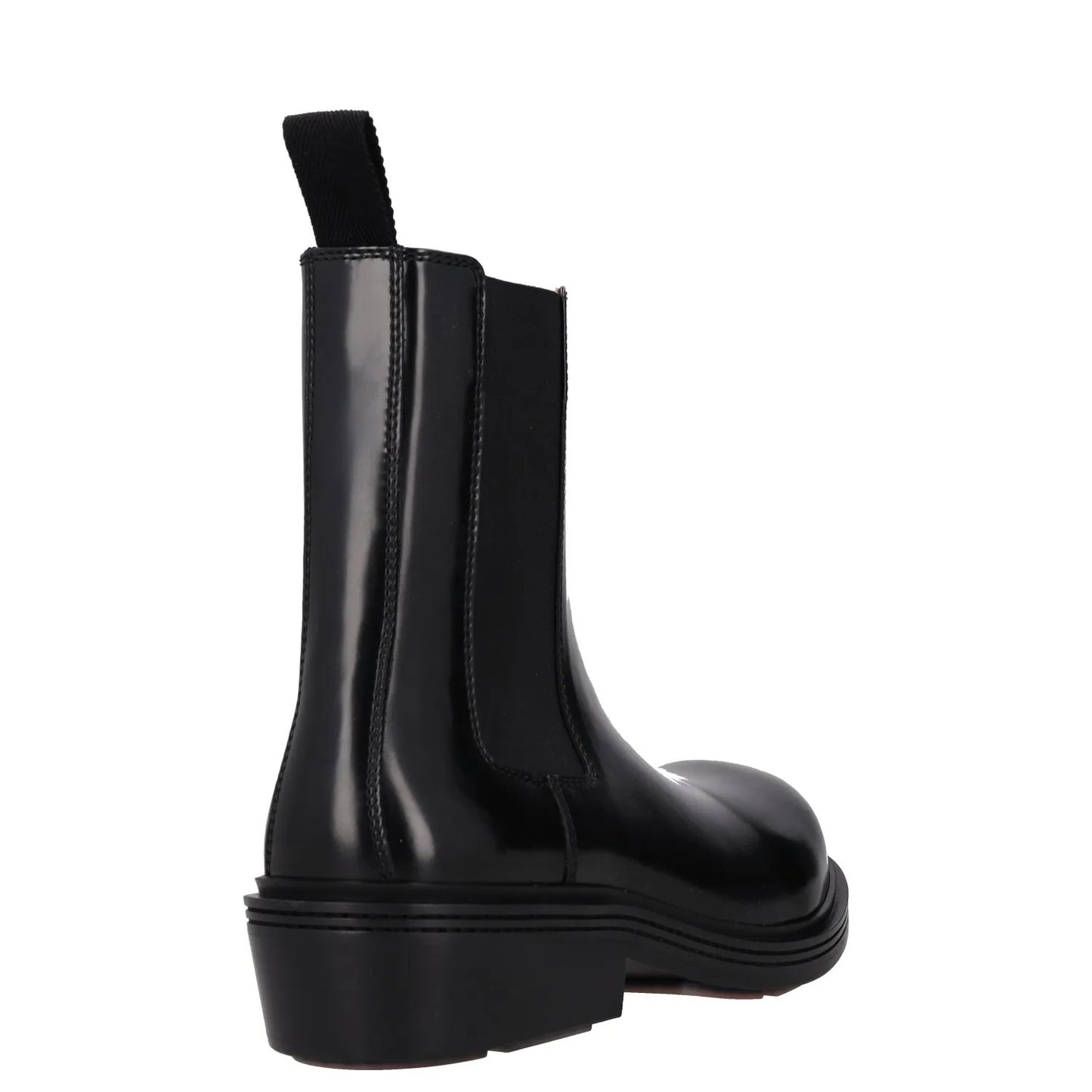 BOTTEGA VENETA Womens Chelsea Ankle Boot Vinyl Leather Black UK 6.5 RRP 1445 — View 6