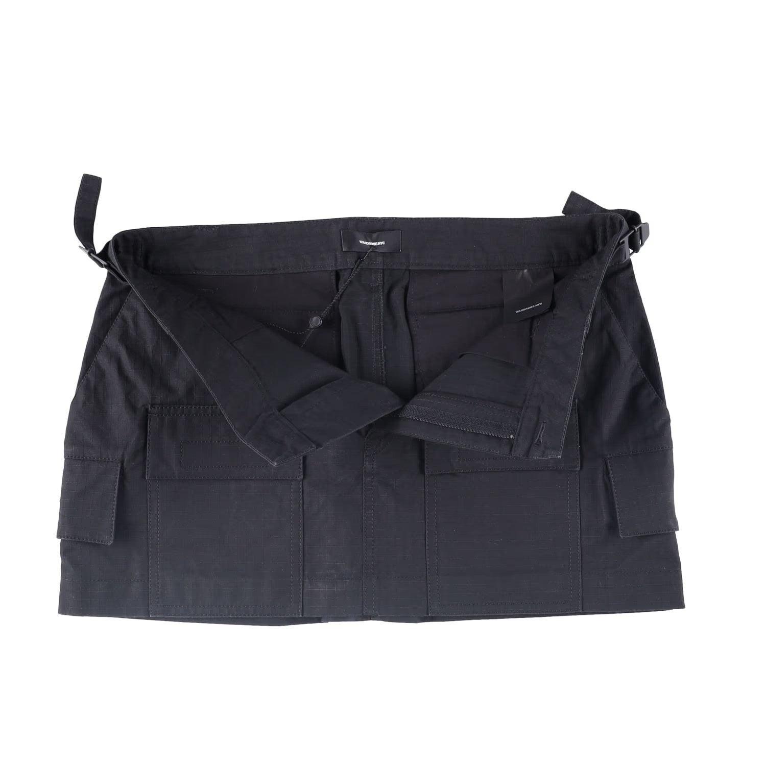WARDROBE NYC Womens Cargo Mini Skirt Black  Cotton Twill Short Buttoned M RRP575 — View 3