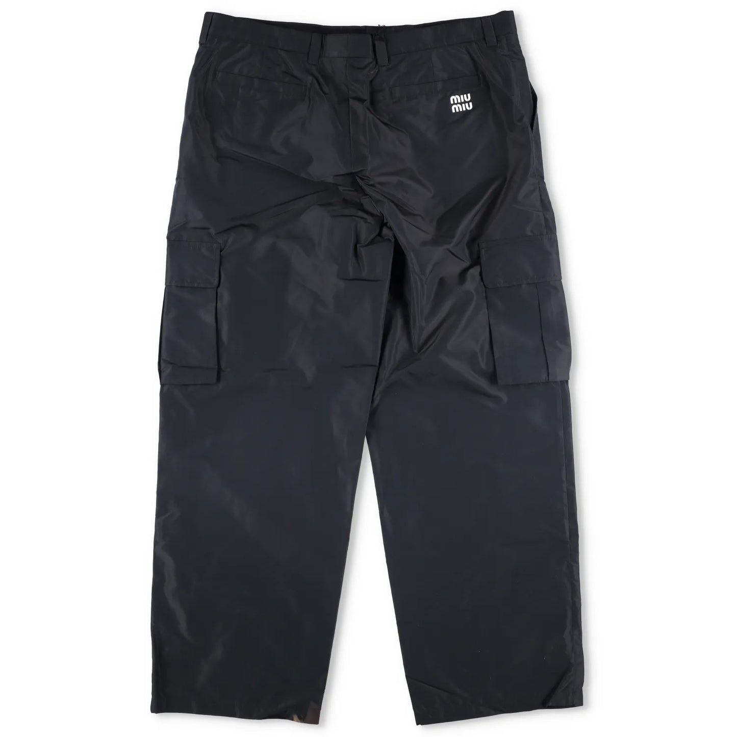 MIU MIU Womens Chino Cargo Trousers Blue Loungewear Side Pockets Size 48 RRP1020 — View 5