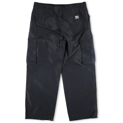 MIU MIU Womens Chino Cargo Trousers Blue Loungewear Side Pockets Size 48 RRP1020 — View 5