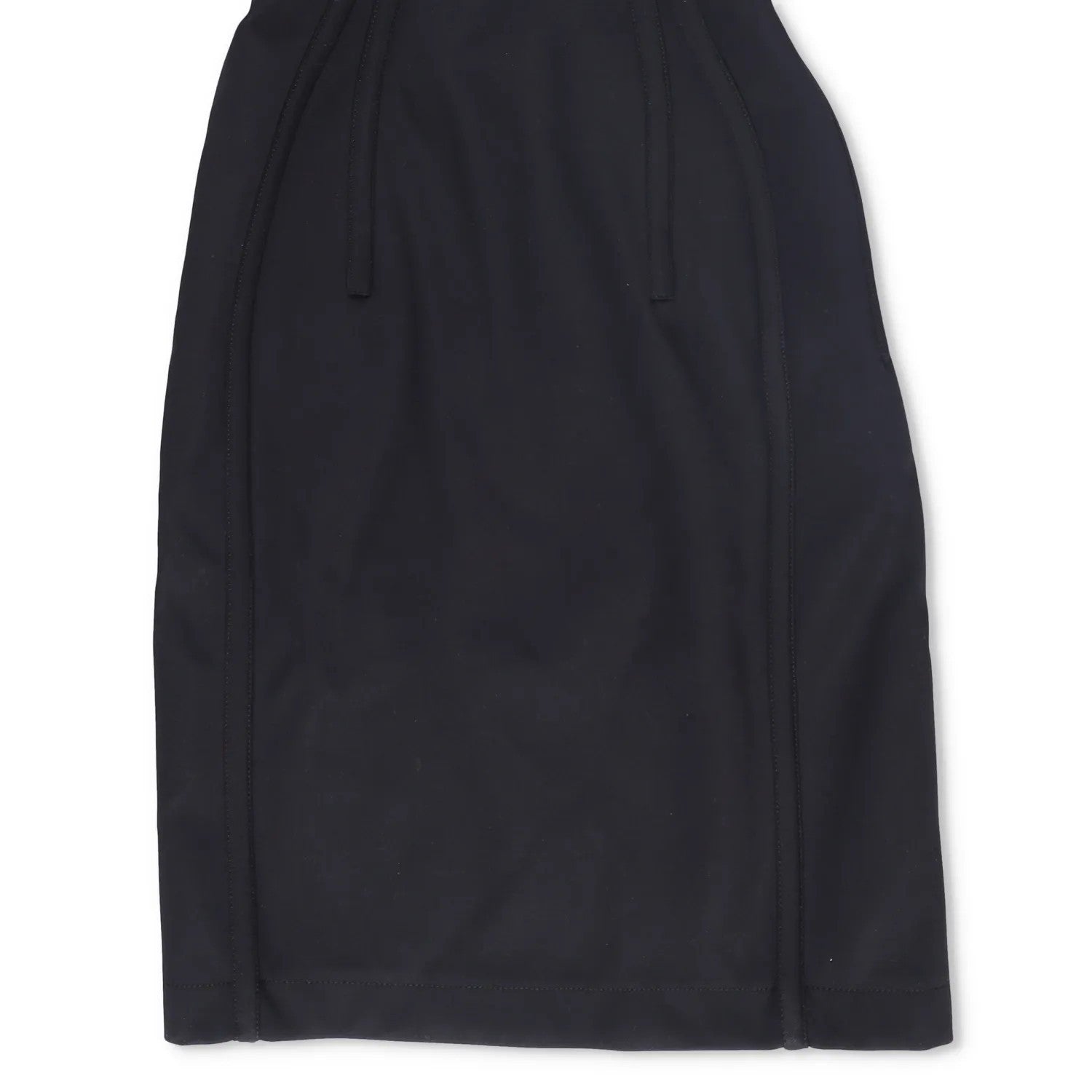 BOTTEGA VENETA Womens Midi Dress Sweetheart Double Layered Wool Black 38 RRP4479 — View 5