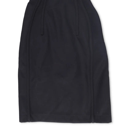 BOTTEGA VENETA Womens Midi Dress Sweetheart Double Layered Wool Black 38 RRP4479 — View 5