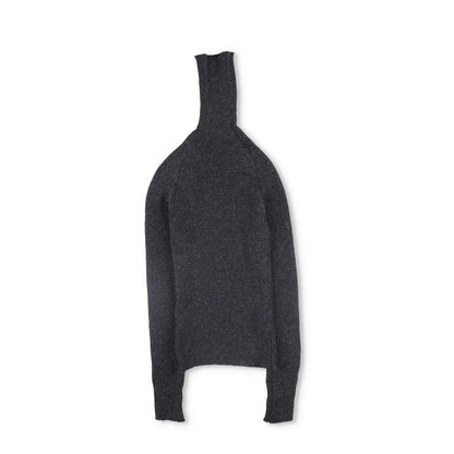CARCEL Womens Turtle Neck Jumper Baby Alpaca Wool Pullover Grey Size 3 RRP 300 — View 7