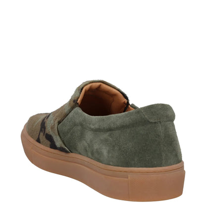 SWEAR Mens Trainer Green Multi Leather Low Top Slip On Flat Sneaker UK 8 RRP 250 — View 5