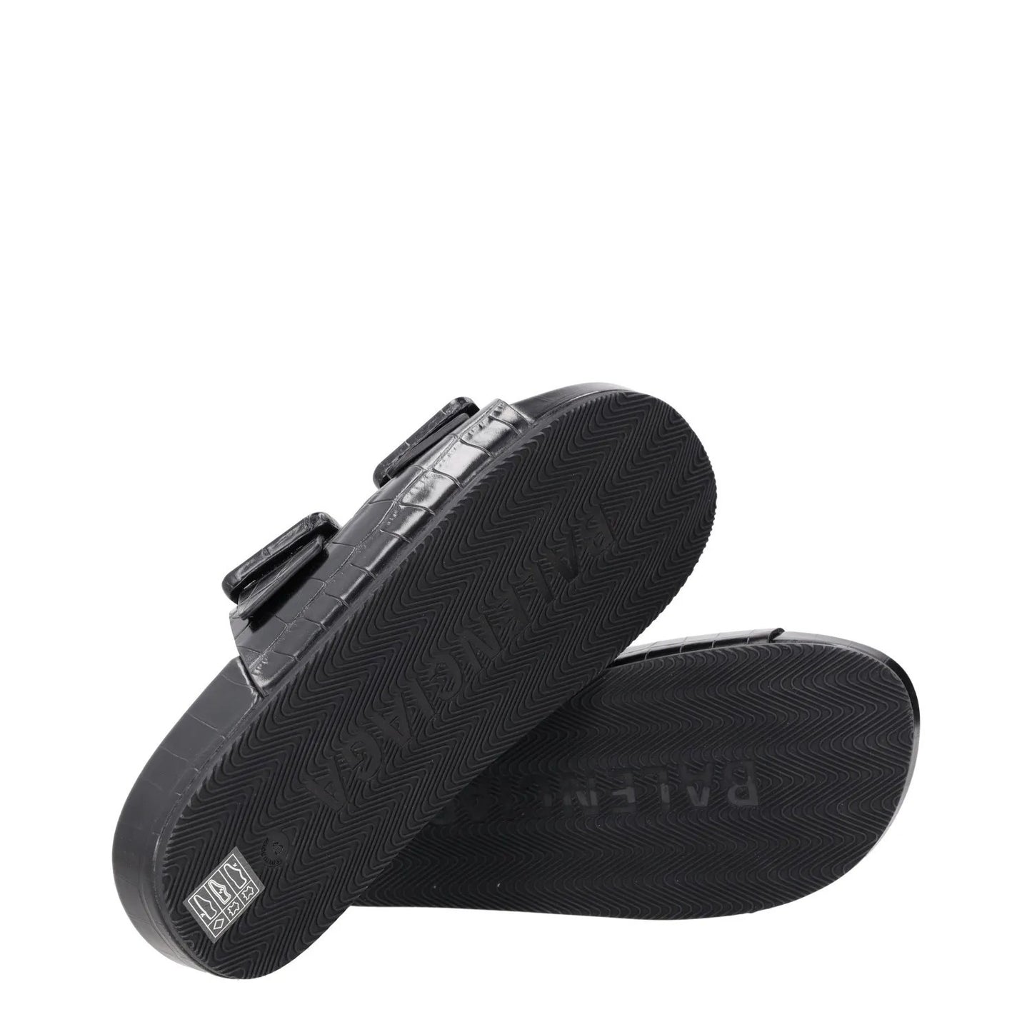 BALENCIAGA Womens Slider Sandals Buckle Comfort Black Leather UK 7 RRP 490 — View 8