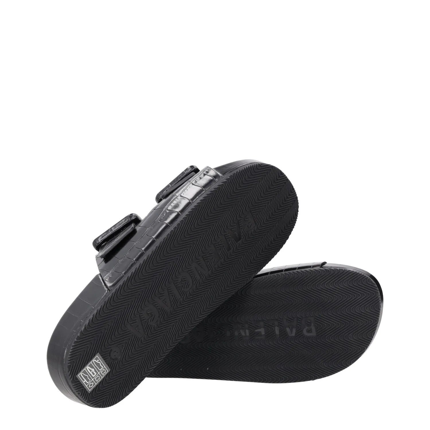 BALENCIAGA Womens Slider Sandals Buckle Comfort Black Leather UK 7 RRP 490 — View 8